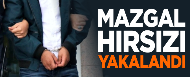 Mazgal hırsızı yakalandı