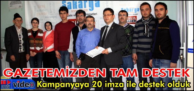 GAZETEMİZDEN TAM DESTEK