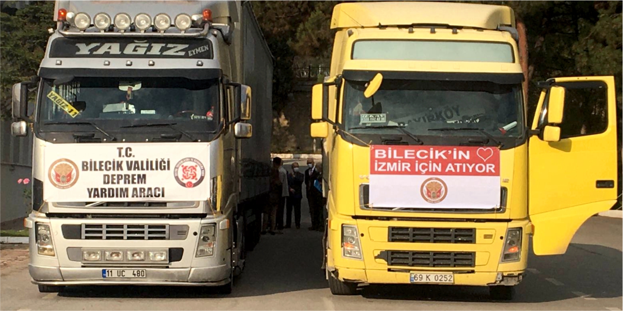 Bilecik’ten İzmir’e yardım eli