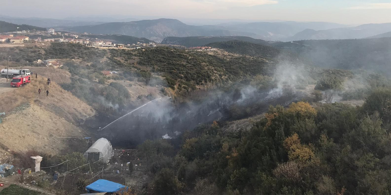 Bilecik'te korkutan yangın!