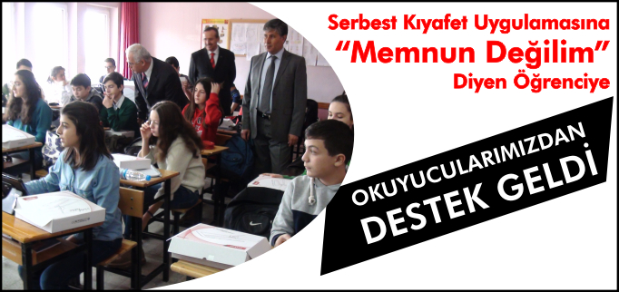 ÖĞRENCİYE DESTEK YAĞDI