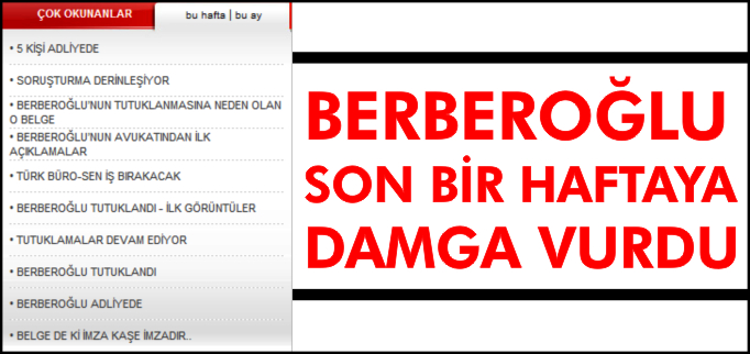 BERBEROĞLU YİNE GÜNDEMDE