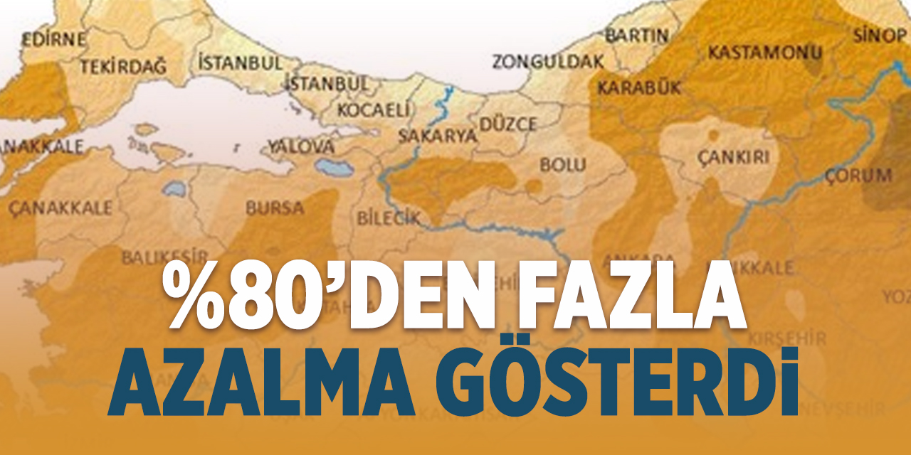 Bilecik %80'den fazla azalma gösterdi