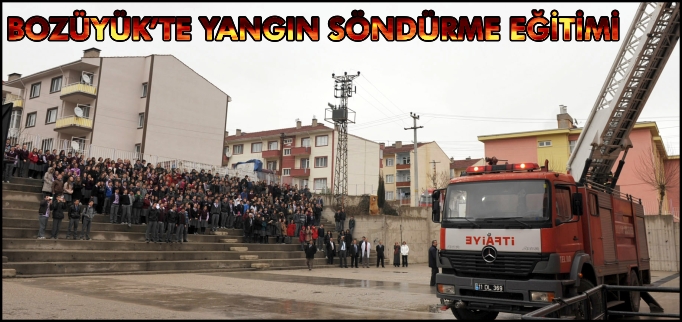 BOZÜYÜK’TE YANGIN SÖNDÜRME EĞİTİMİ