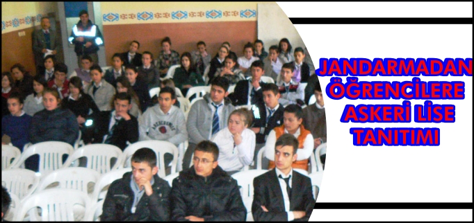 JANDARMADAN ÖĞRENCİLERE ASKERİ LİSE TANITIMI