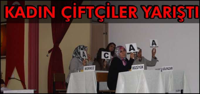 KADIN ÇİFTÇİLER YARIŞTI