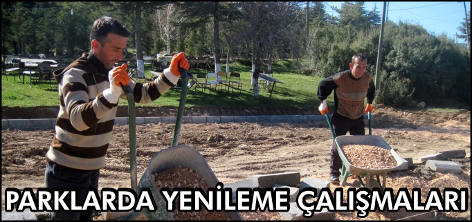 PARKLARDA YENİLEME ÇALIŞMALARI