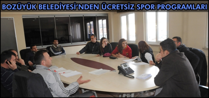 BOZÜYÜK BELEDİYESİ’NDEN ÜCRETSİZ SPOR PROGRAMLARI