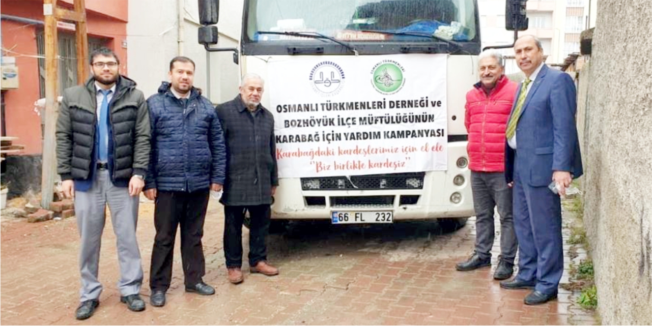 Yardım tırı Karabağ’a doğru yola çıktı