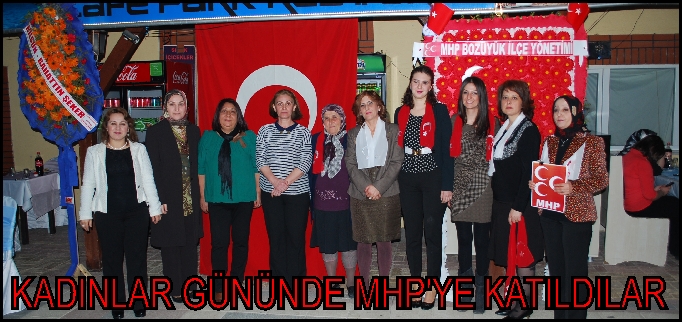 KADINLAR GÜNÜNDE MHP’YE KADILDILAR