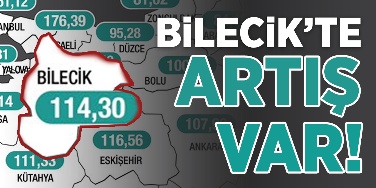 Bilecik'te artış var!