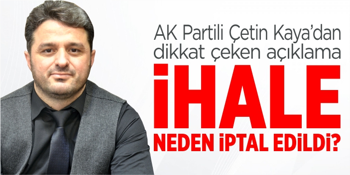 ‘İstediklerine veremeyince iptal ettiler!’