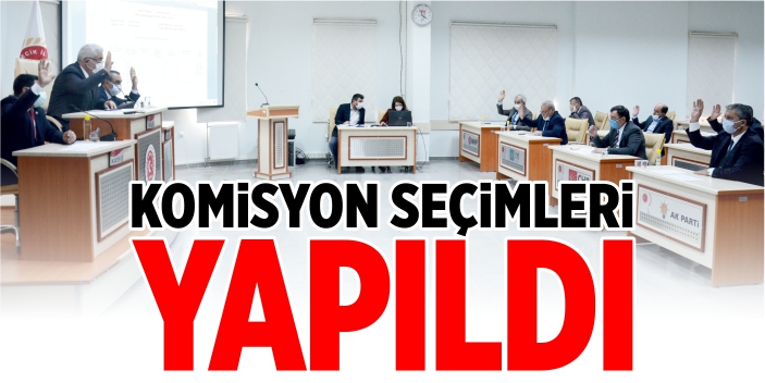 Komisyon seçimleri yapıldı