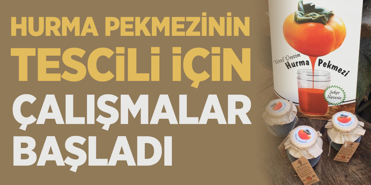 Hurma pekmezinin tescili için çalışmalar başladı