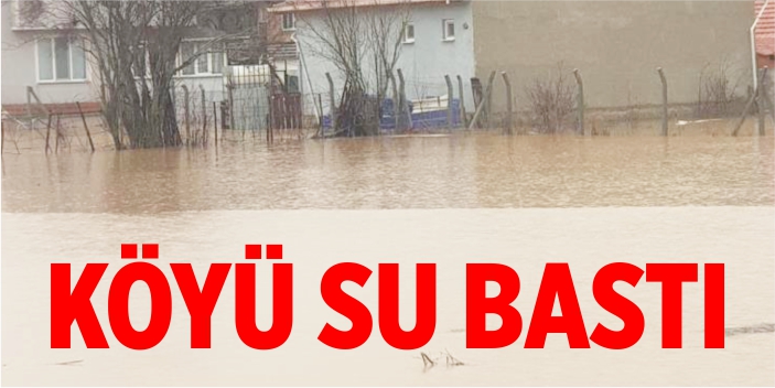 Erikli Köyü'nü su bastı