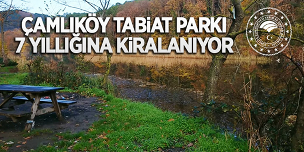 Çamlıköy tabiat parkı 7 yıllığına kiralanıyor