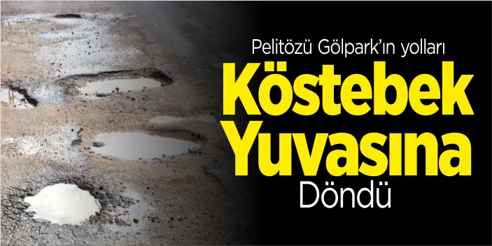 Gölpark'ın yolları köstebek yuvasına döndü