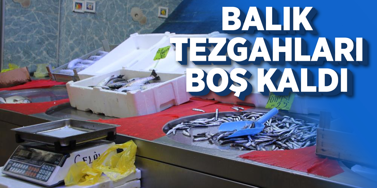 Balık tezgahları boş kaldı!