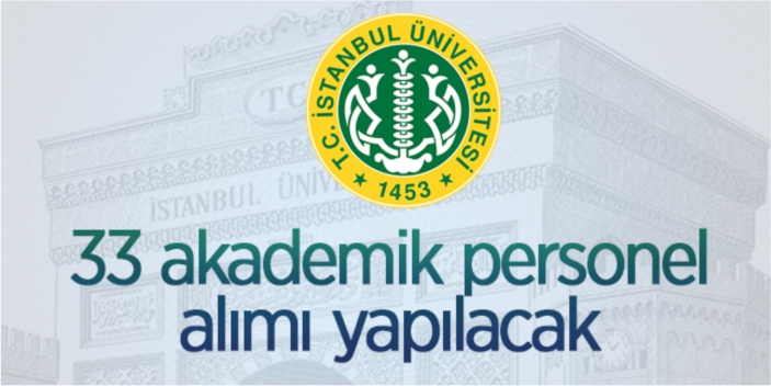 İstanbul Üniversitesi personel alacak