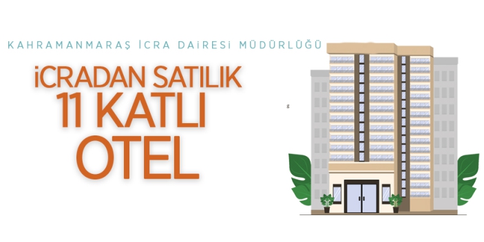 İcradan satılık 11 katlı otel