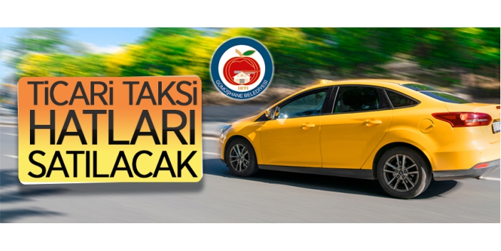 Ticari taksi hatları satılacak