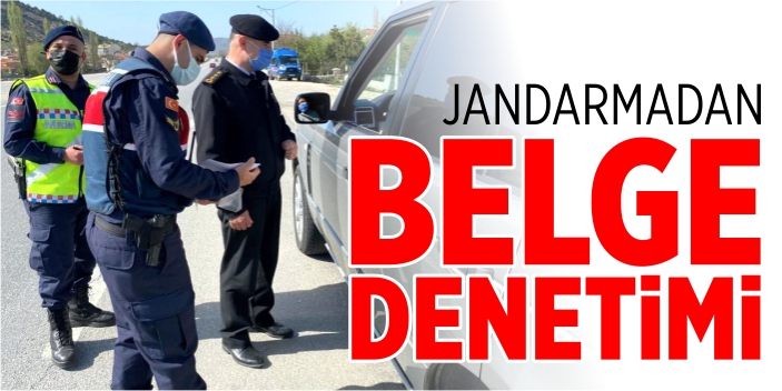 Jandarma ekiplerinden seyahat izin belgesi denetimi