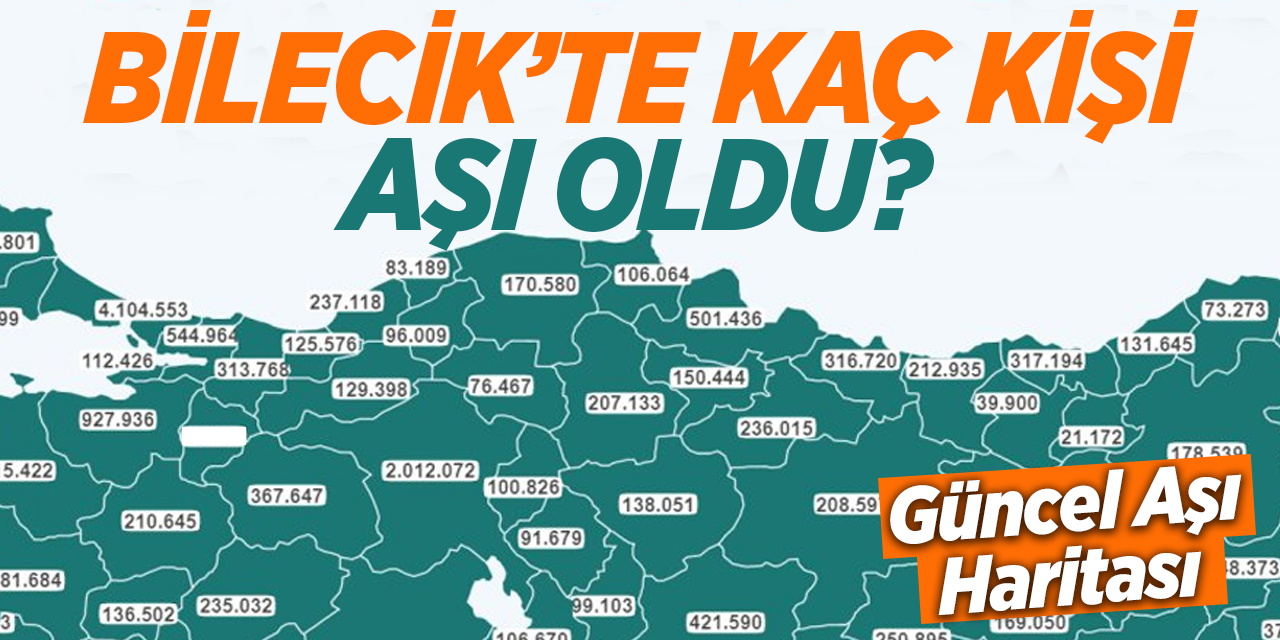 Bilecik'te kaç kişi aşı oldu?