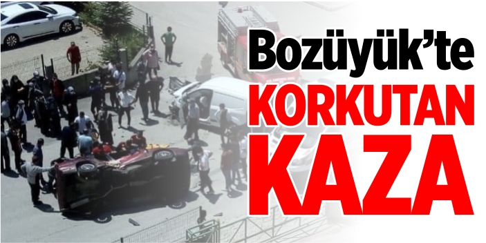 Bozüyük'te korkutan kaza