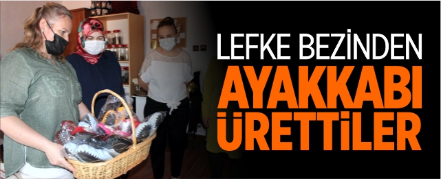 Lefke bezinden ayakkabı ürettiler