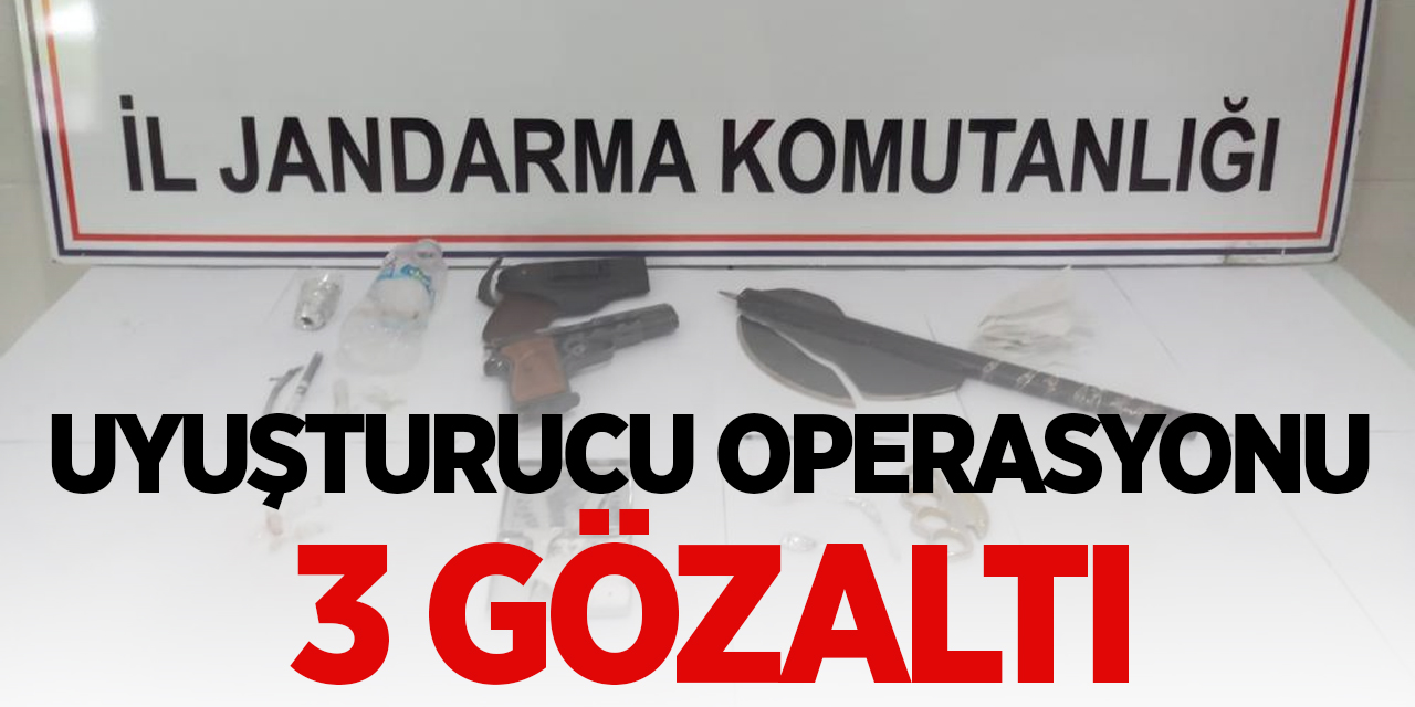 Uyuşturucu operasyonu 3 gözaltı