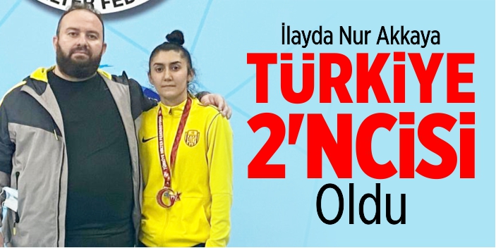 İlayda Nur, Türkiye 2’ncisi oldu