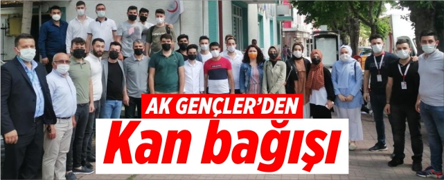 AK Gençler kan bağışında bulundu