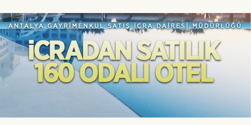 İcradan satılık 160 odalı otel