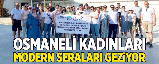 Osmaneli kadınları modern seraları geziyor