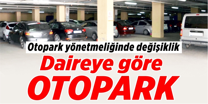 Daireye göre otopark