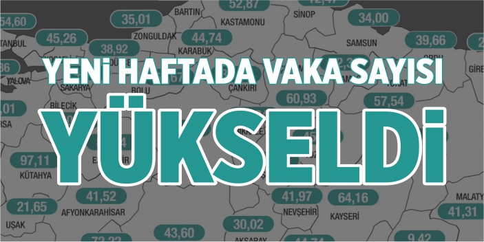 Yeni haftada vaka sayısı yükseldi