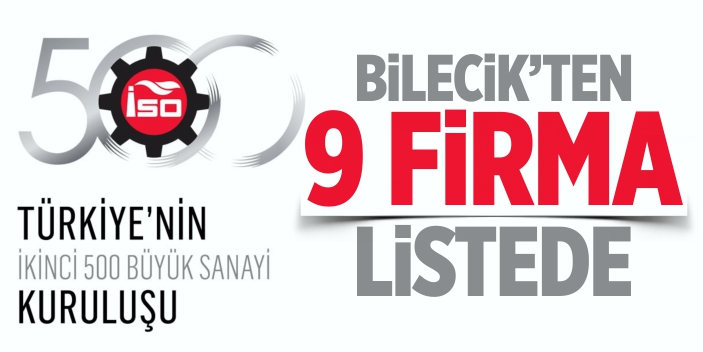 Bilecik’ten 9 firma listede