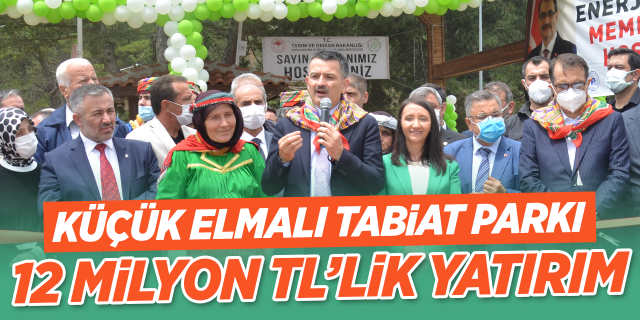 Küçükelmalı tabiat parkı'na 12 milyon TL'lik yatırım