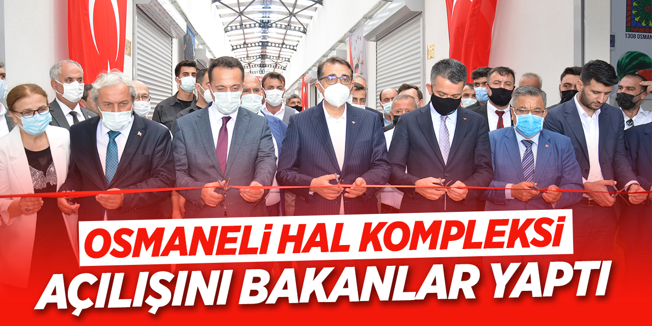 Osmaneli hal kompleksi açılışını bakanlar yaptı