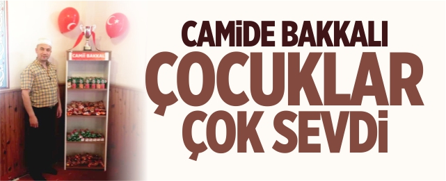 Bozüyük'te camide bakkalı çocuklar çok sevdi