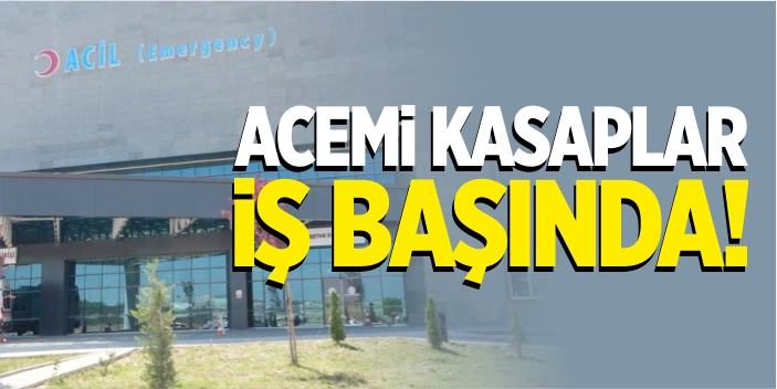 Acemi kasaplar iş başında!