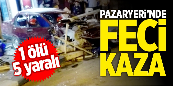 Pazaryeri'nde feci kaza!