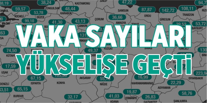 Vaka sayıları yükselişe geçti!