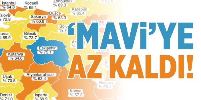 'MAVİ'ye az kaldı