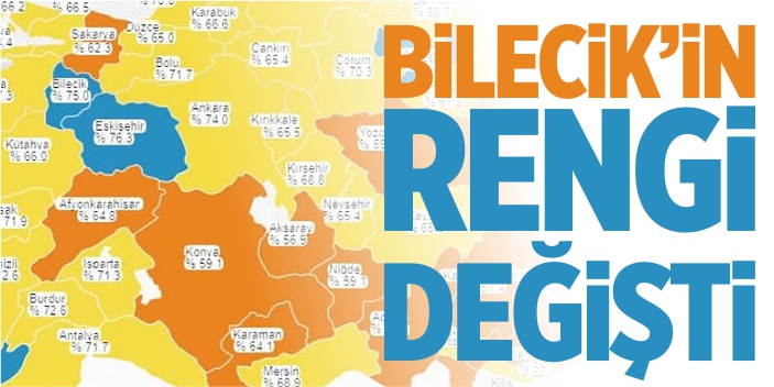 Bilecik'in rengi değişti