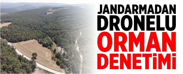 Jandarmadan dronelu orman denetimi