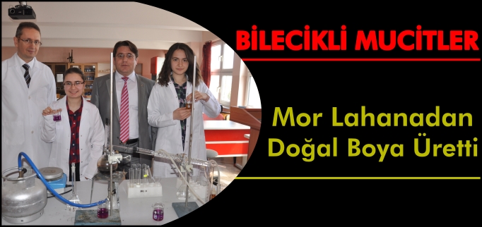 MUCİTLER MOR LAHANADAN DOĞAL BOYA ÜRETTİ
