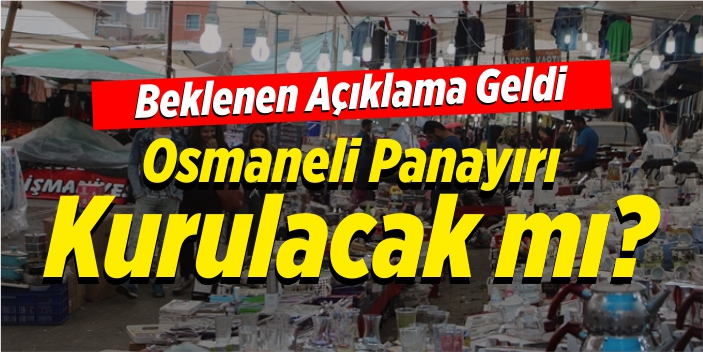 Osmaneli panayırı kurulacak mı?