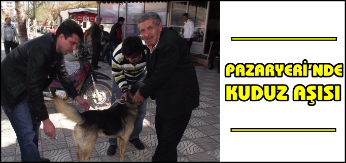 PAZARYERİ’NDE KUDUZ AŞISI