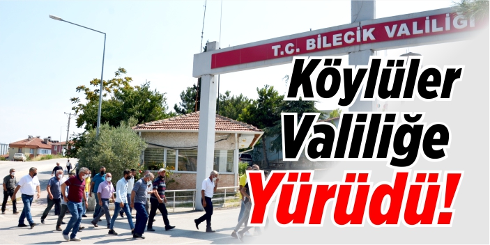 Köylüler Valiliğe yürüdü